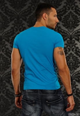 'FBI' Shirt Blau