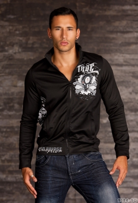 Sweat-Jacke Schwarz