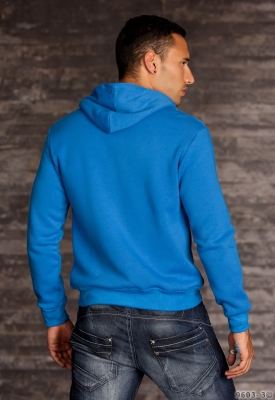 Sweat-Jacke mit Kapuze Blau