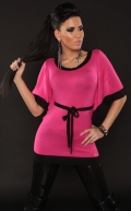 Sexy Feinstrick-Shirt Pink